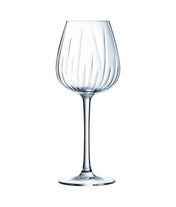 8 verres à pied en verre 35 cl