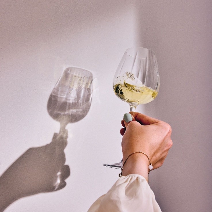 8 verres à pied en verre 35 cl