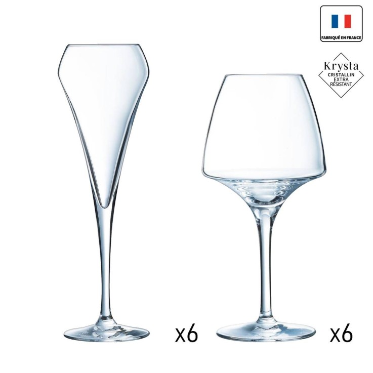 Ensemble de 12 verres -OPEN UP