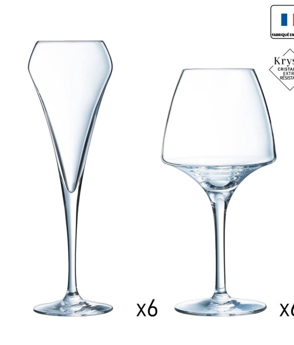 Ensemble de 12 verres -OPEN UP