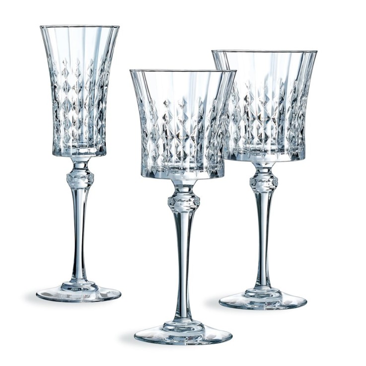 Ensemble 18 verres à pied -LADY DIAMOND