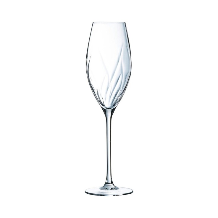 8 flûtes à champagne en verre 24 cl