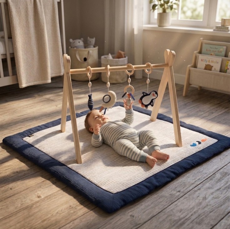 Arche d'éveil bois Baby Sailor avec 4 jouets