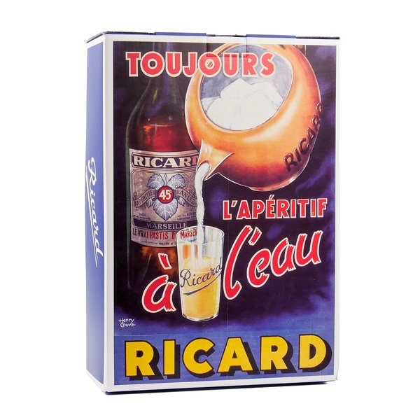 Coffret Ricard collection Années 50 - Bouteille 70cl, 1 carafe et 4 verres