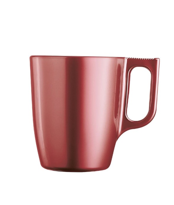 6 mugs 25 cl Rouges -FLASHY