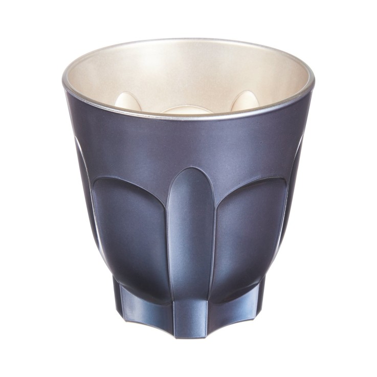 6 tasses en verre 24 cl bleues -FLASHY