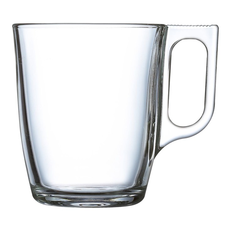 6 mugs en verre 25 cl