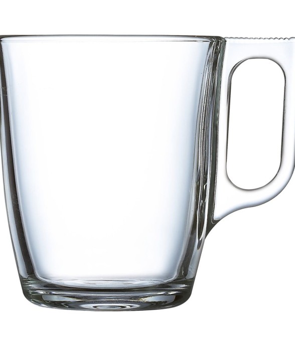 6 mugs en verre 25 cl