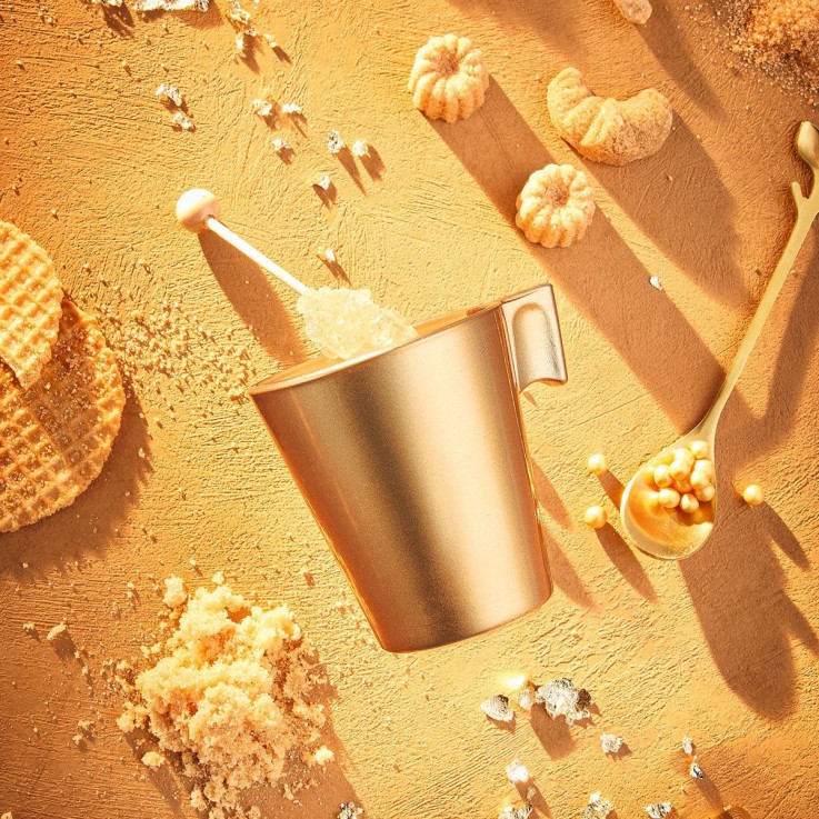 6 tasses 8 cl Gold -FLASHY