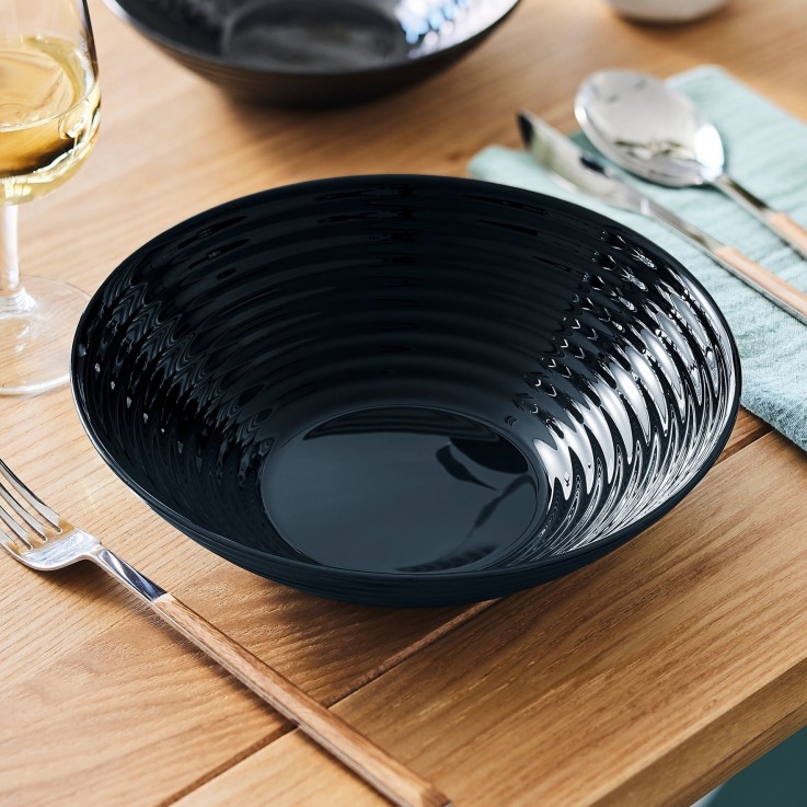 6 bols noirs 20 cm -HARENA