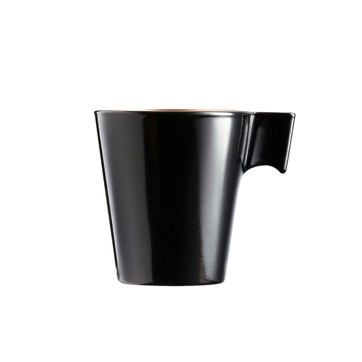 6 tasses 8 cl Noires -FLASHY