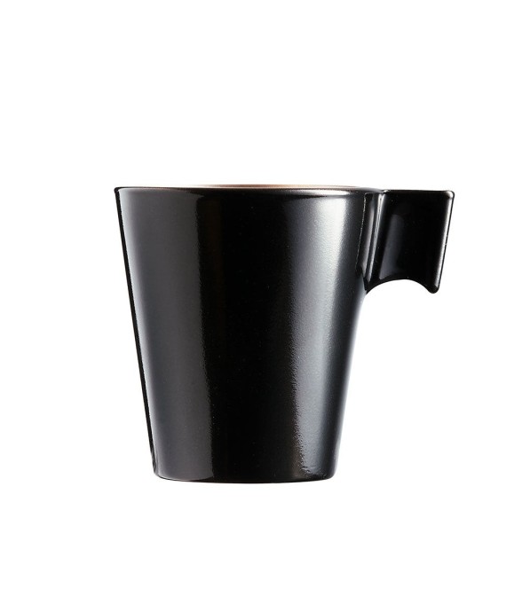 6 tasses 8 cl Noires -FLASHY