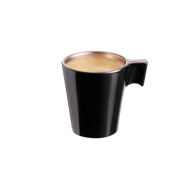 6 tasses 8 cl Noires -FLASHY