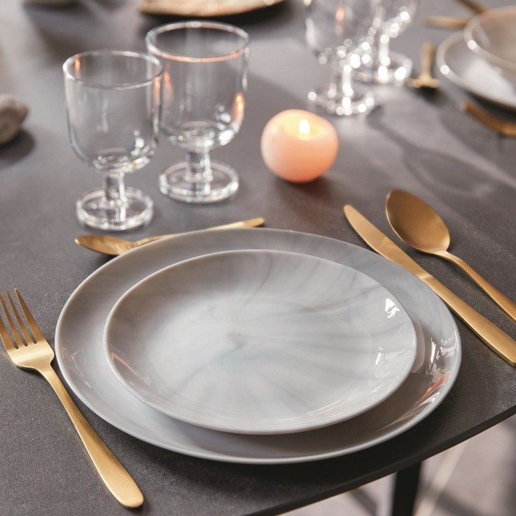 Service de table 18 pcs en verre -DIWALI