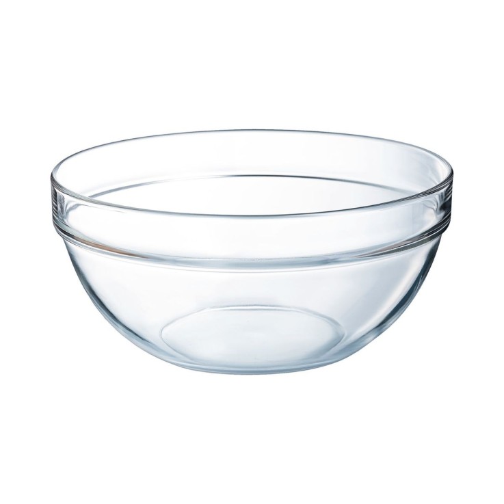 Saladier verre trempé 29cm, Empilable