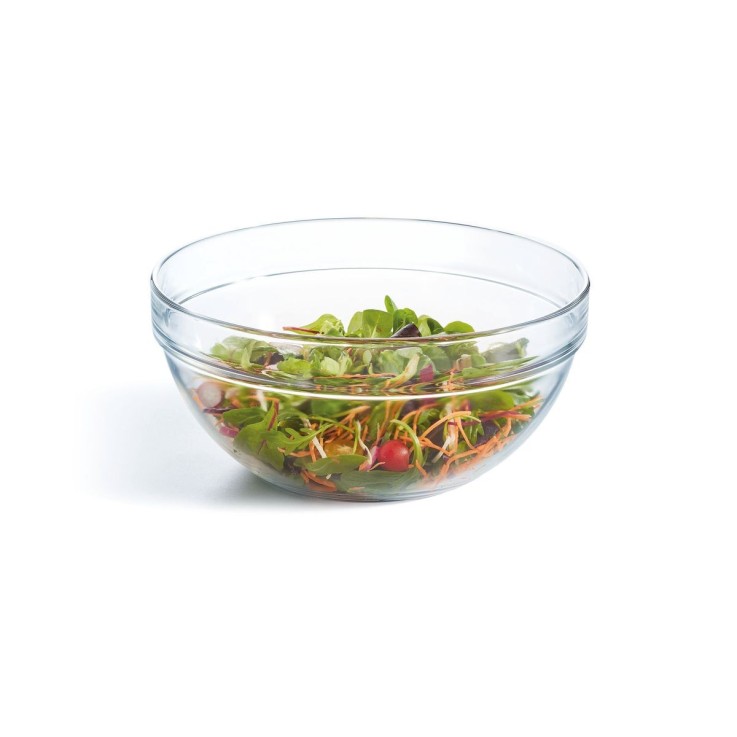 Saladier verre trempé 29cm, Empilable