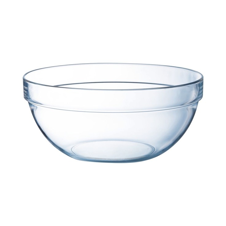 Saladier verre trempé 26cm, Empilable