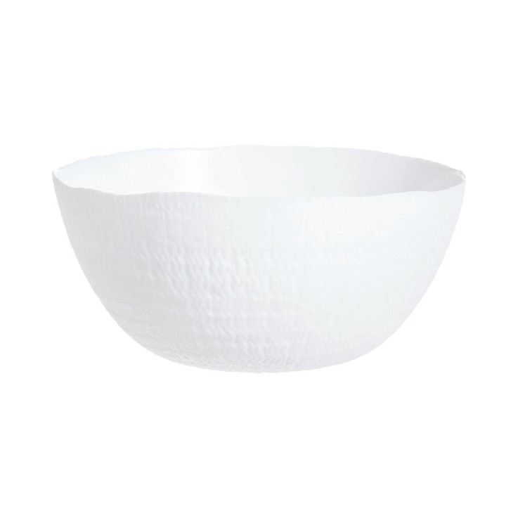 Saladier blanc en opale 23cm -AMMONITE