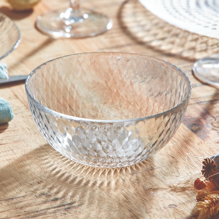 6 coupelles en verre 13 cm -PAMPILLE