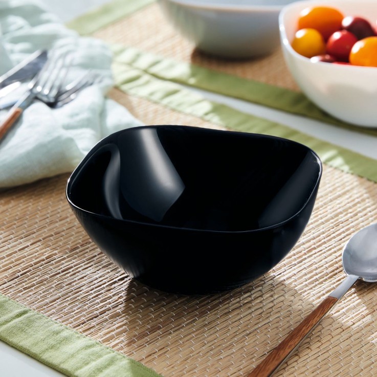 6 coupelles 14 cm noires -CARINE