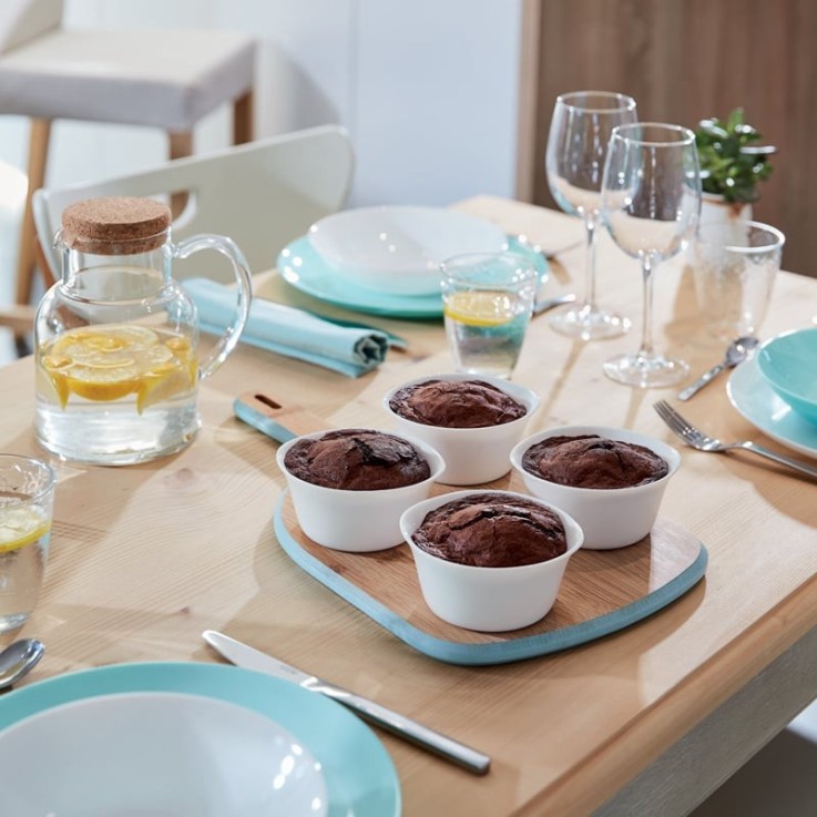 6 ramequins blancs 11cm -SMART CUISINE CARINE
