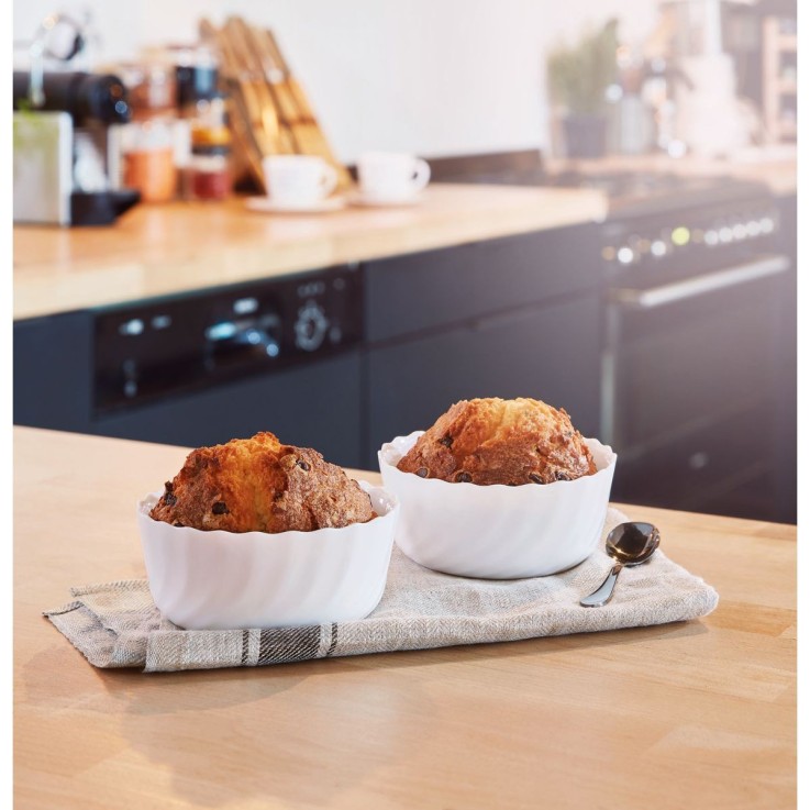 6 ramequins blancs 12cm -SMART CUISINE TRIANON