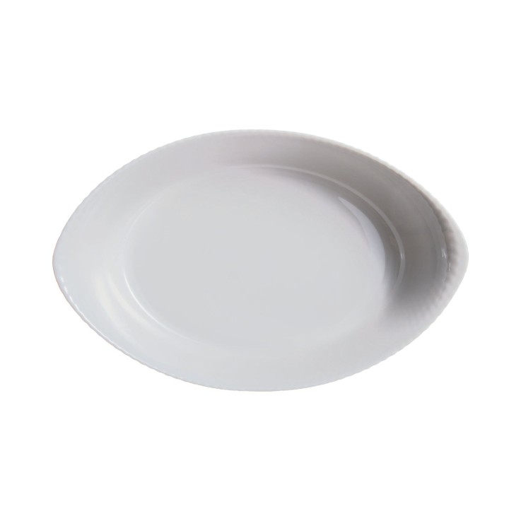 Plat ovale gris 32cm -SMART CUISINE WAVY
