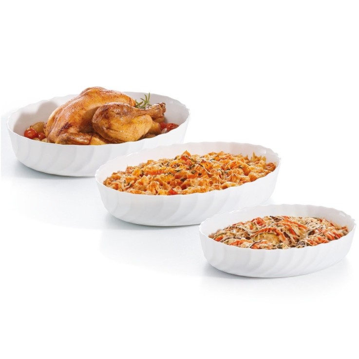 3 plats de cuisson ovales -SMART CUISINE