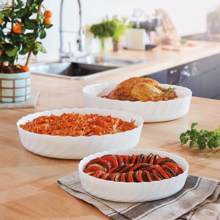3 plats de cuisson ovales -SMART CUISINE