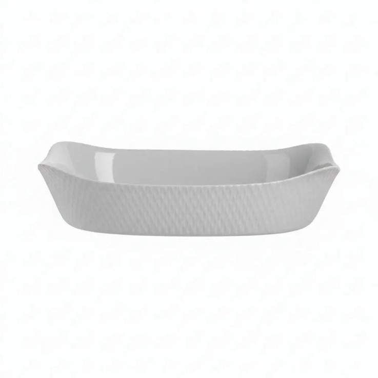 Plat rectangle gris 34cm -SMART CUISINE WAVY