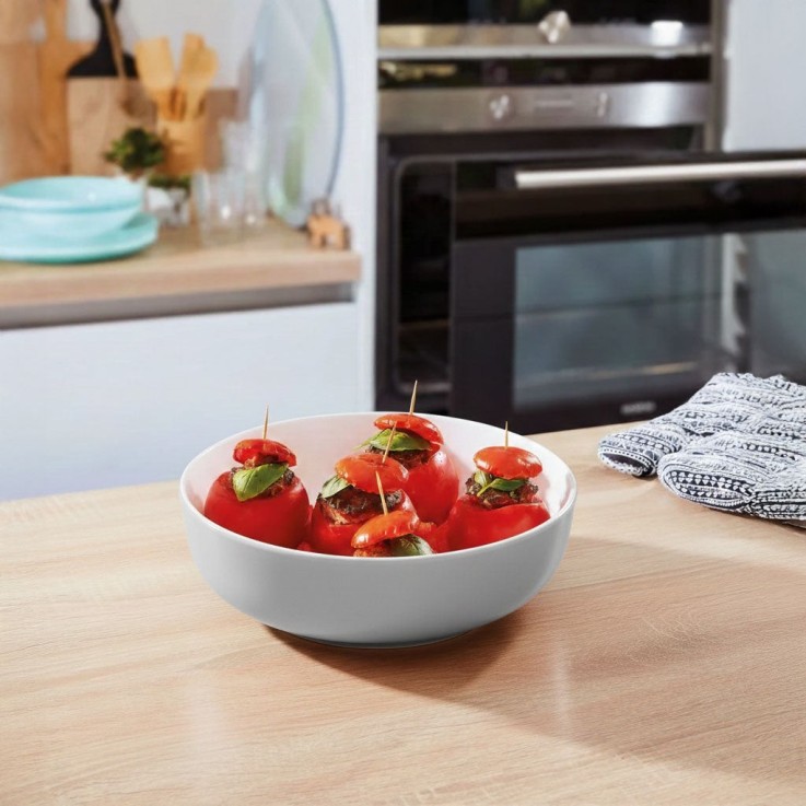 Plat rond gris 22 cm -SMART CUISINE DIWALI