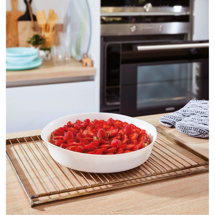 Plat à tarte blanc 28cm -SMART CUISINE CARINE