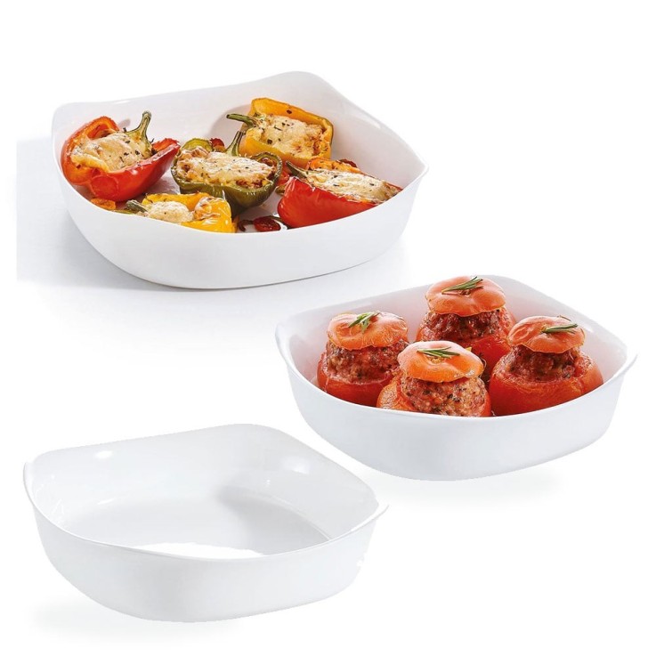 3 plats de cuisson carrés -SMART CUISINE