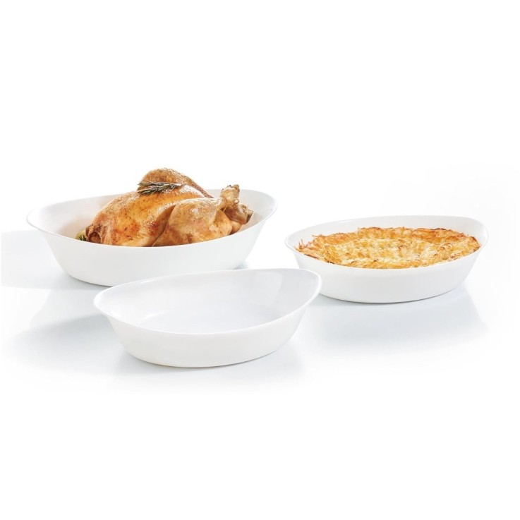 3 plats de cuisson ovales -SMART CUISINE