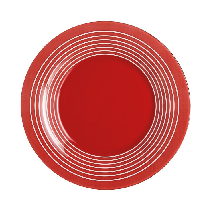 Assiette à dessert rouge 19.5 cm -FACTORY