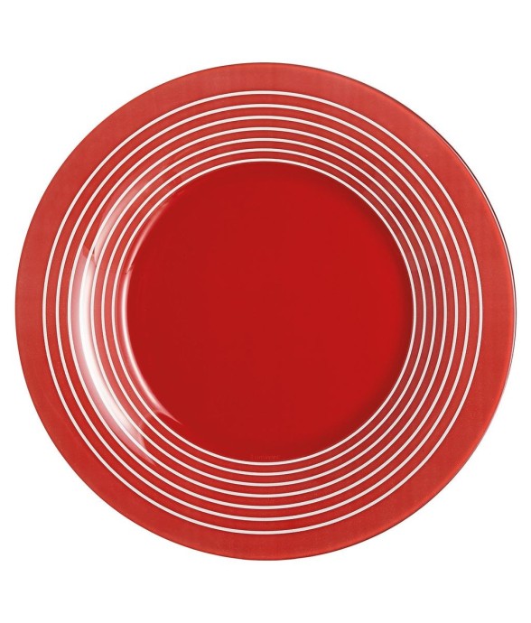 Assiette à dessert rouge...