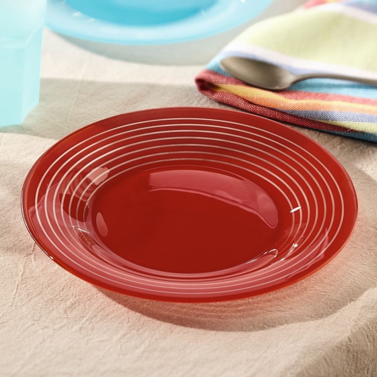 Assiette à dessert rouge 19.5 cm -FACTORY