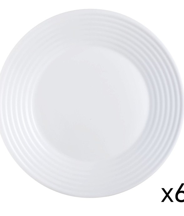 6 assiettes blanches 25cm...