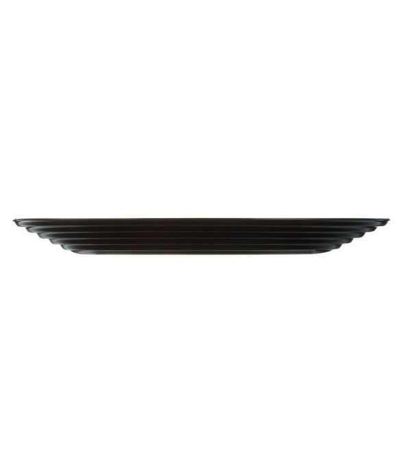 6 assiettes plates noires...