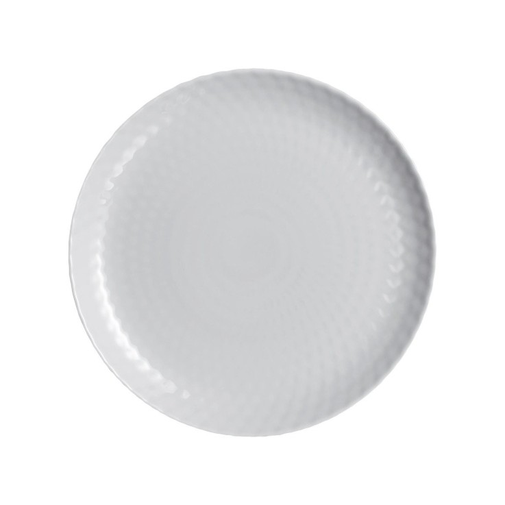 6 assiettes plates grises 25 cm -PAMPILLE