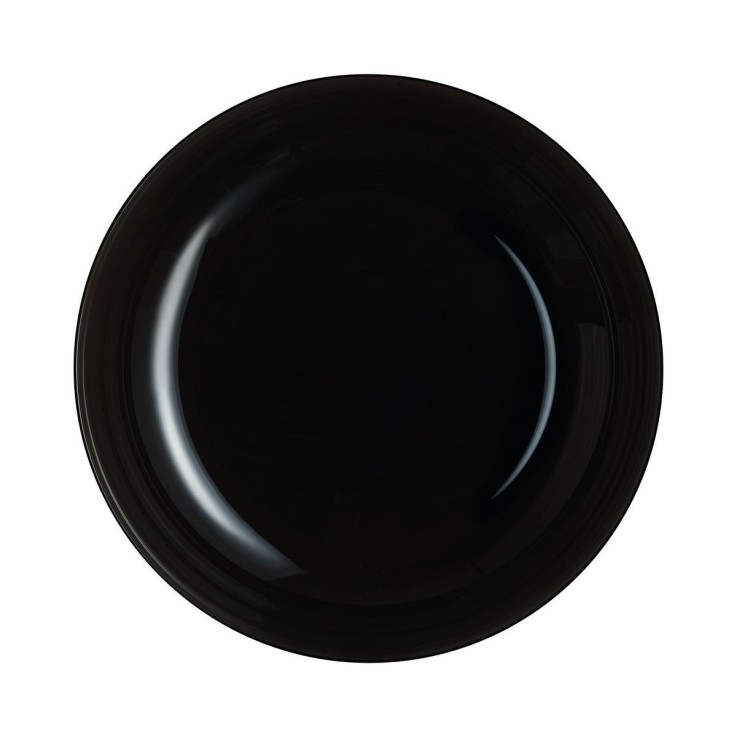 6 assiettes creuses noires 17 cm -FRIEND'S TIME