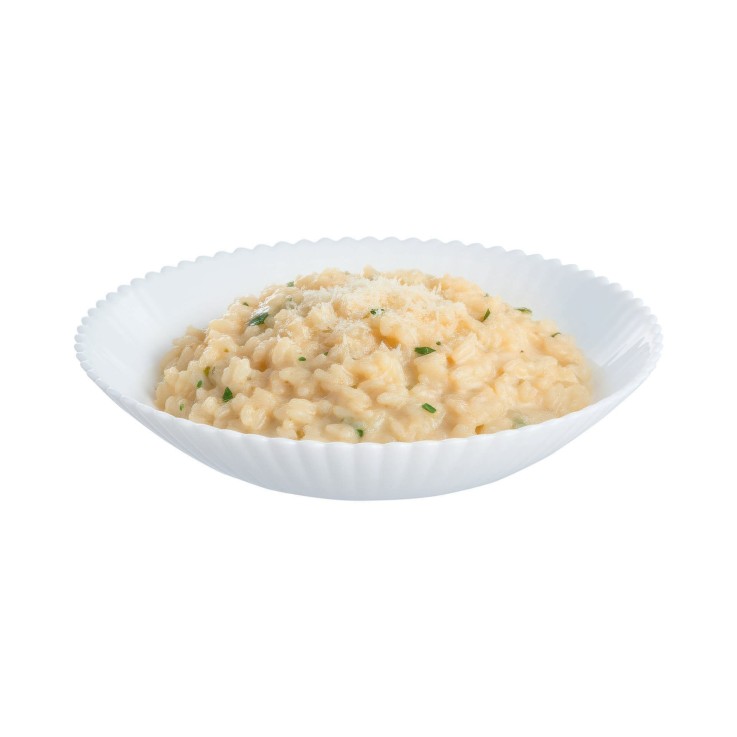 6 assiettes creuses blanches en opale 20 cm -BLOOM