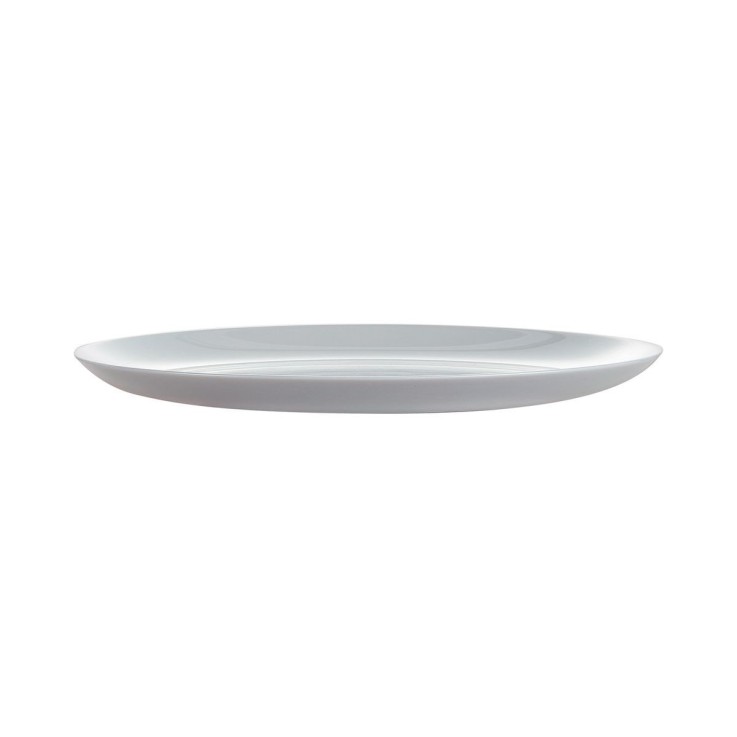 6 assiettes plates grises 25cm -DIWALI