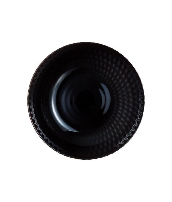 6 assiettes creuses noires...