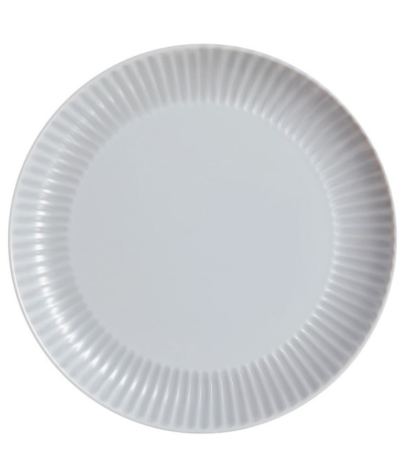 6 assiettes plates grises...