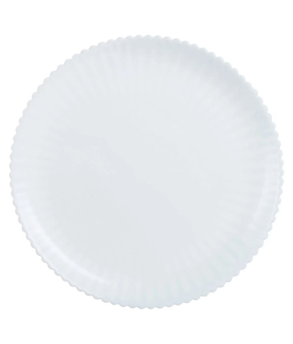 6 assiettes plates blanches...