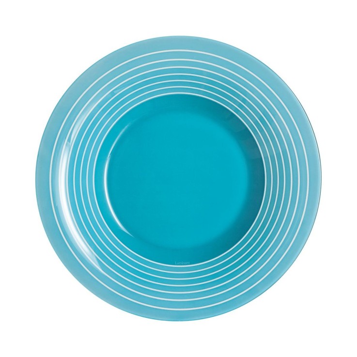 Assiette creuse bleue 21.5 cm -FACTORY