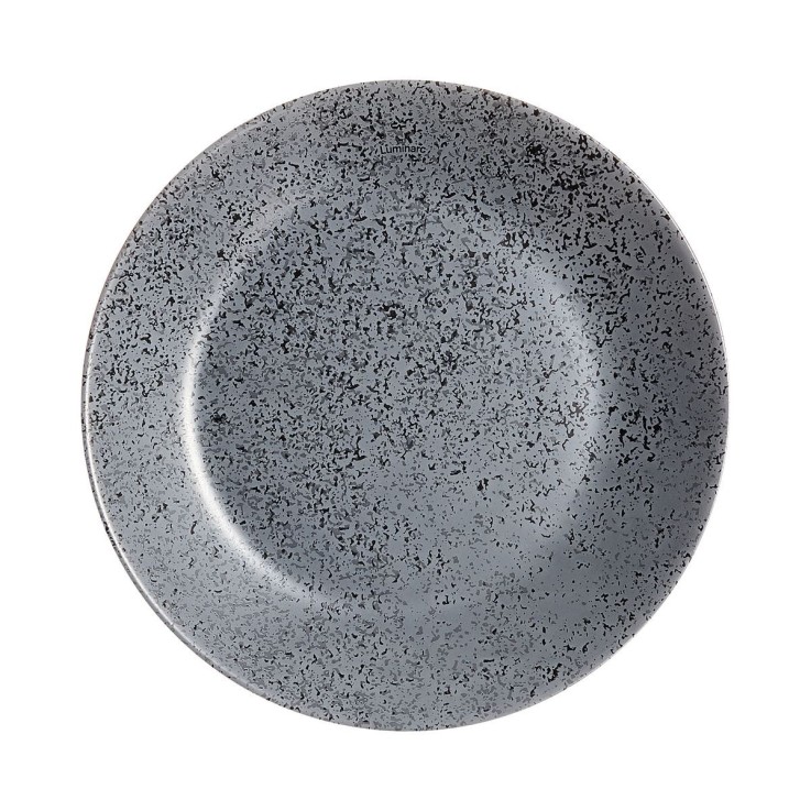 6 assiettes à dessert noires 18 cm -SLATE