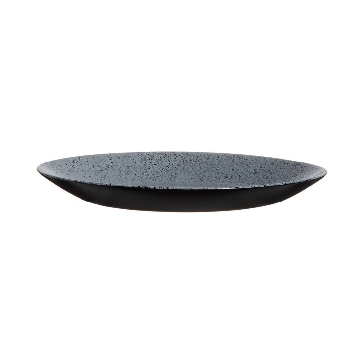 6 assiettes à dessert noires 18 cm -SLATE