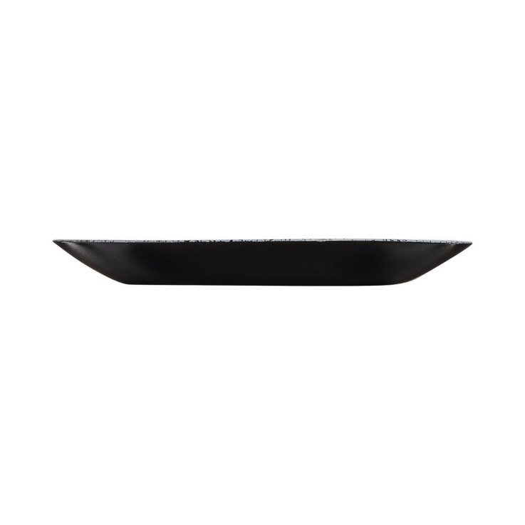6 assiettes à dessert noires 18 cm -SLATE